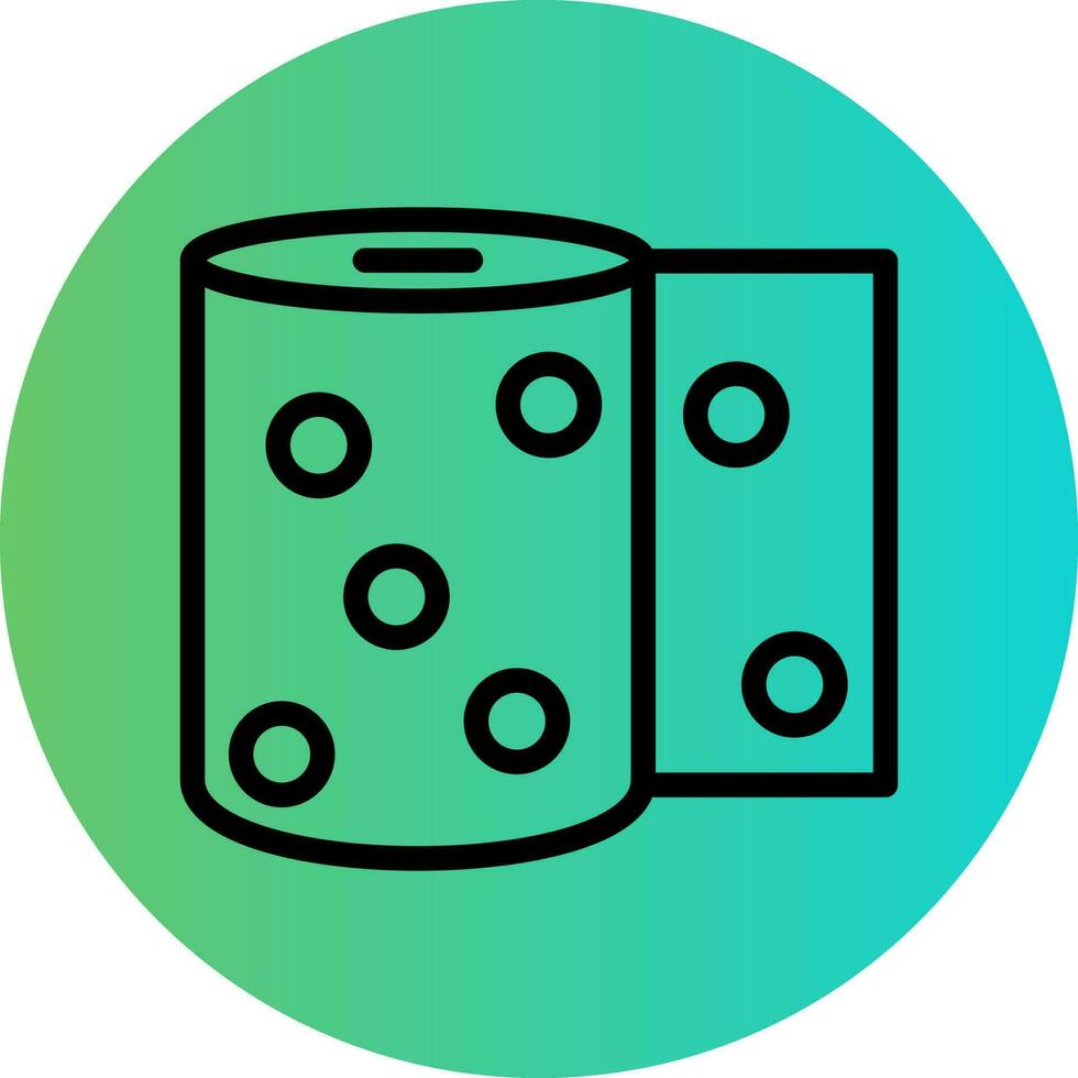 Toilet Paper Vector Icon Design