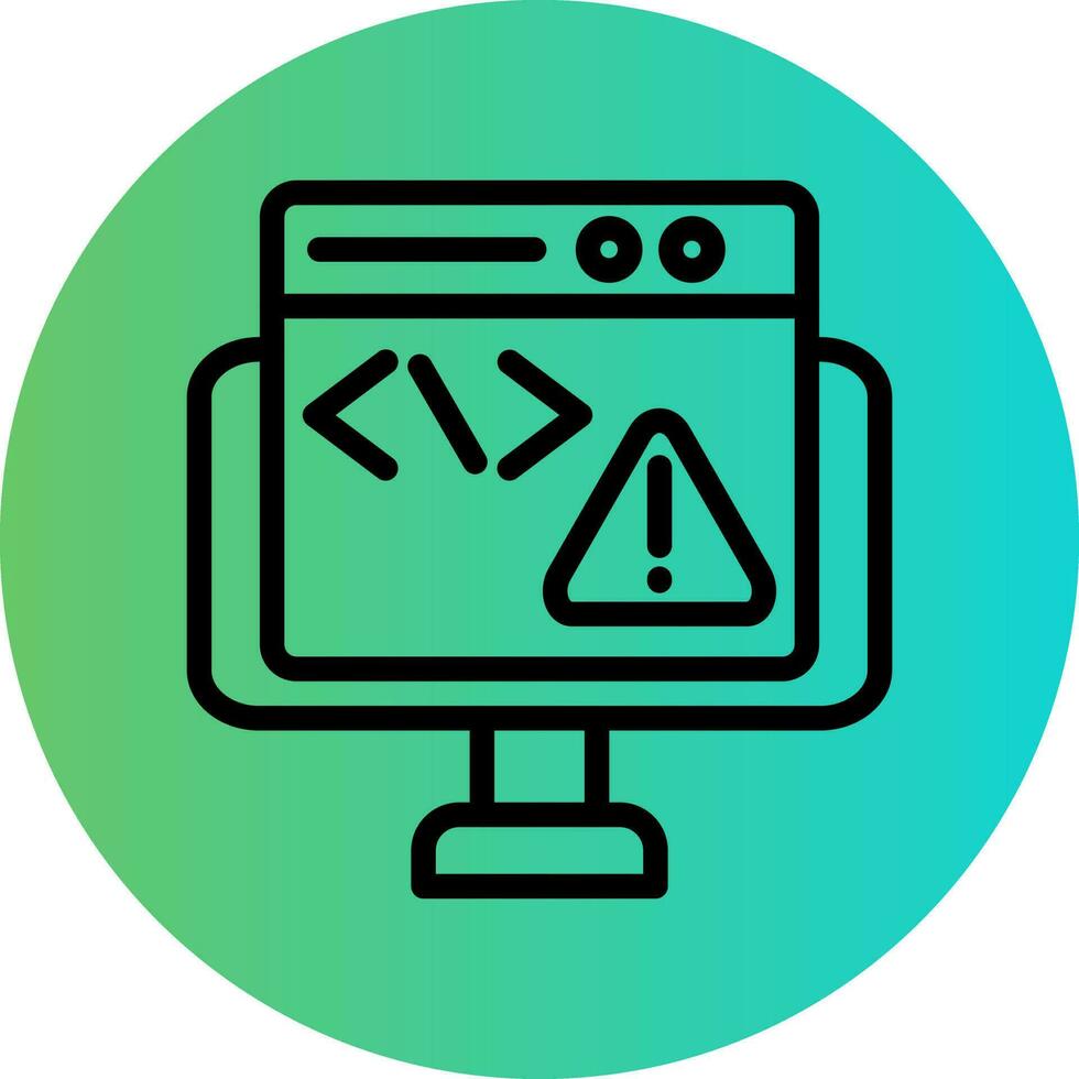 código error vector icono diseño