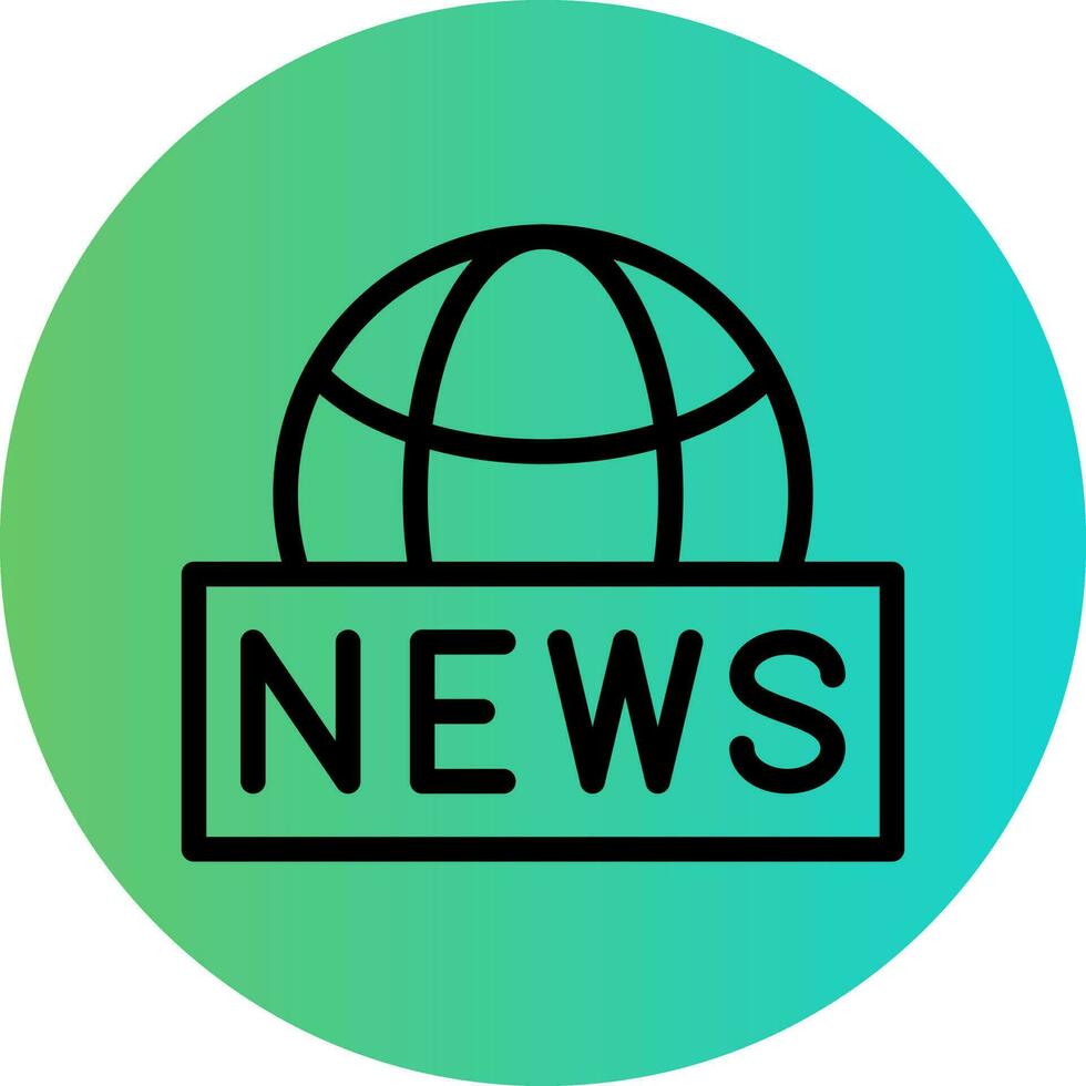 Global News Vector Icon Design