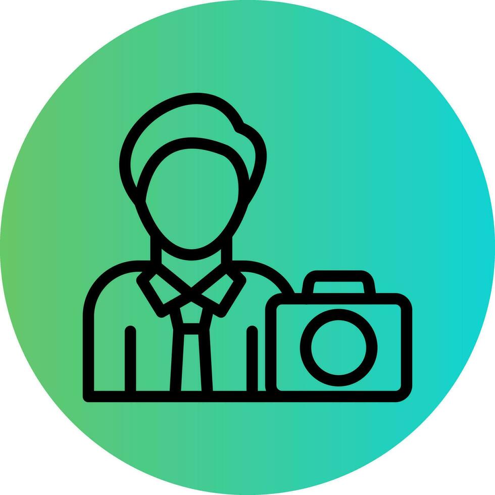 Cameraman Vector Icon Design