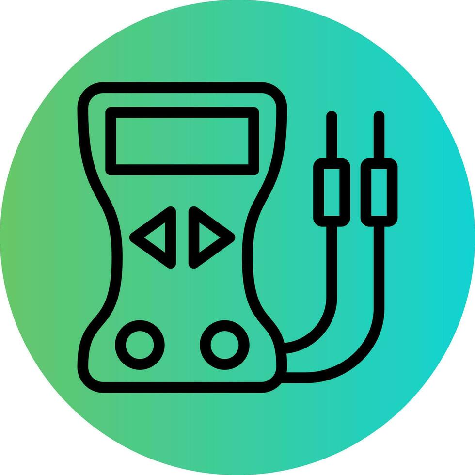 Voltmeter Vector Icon Design