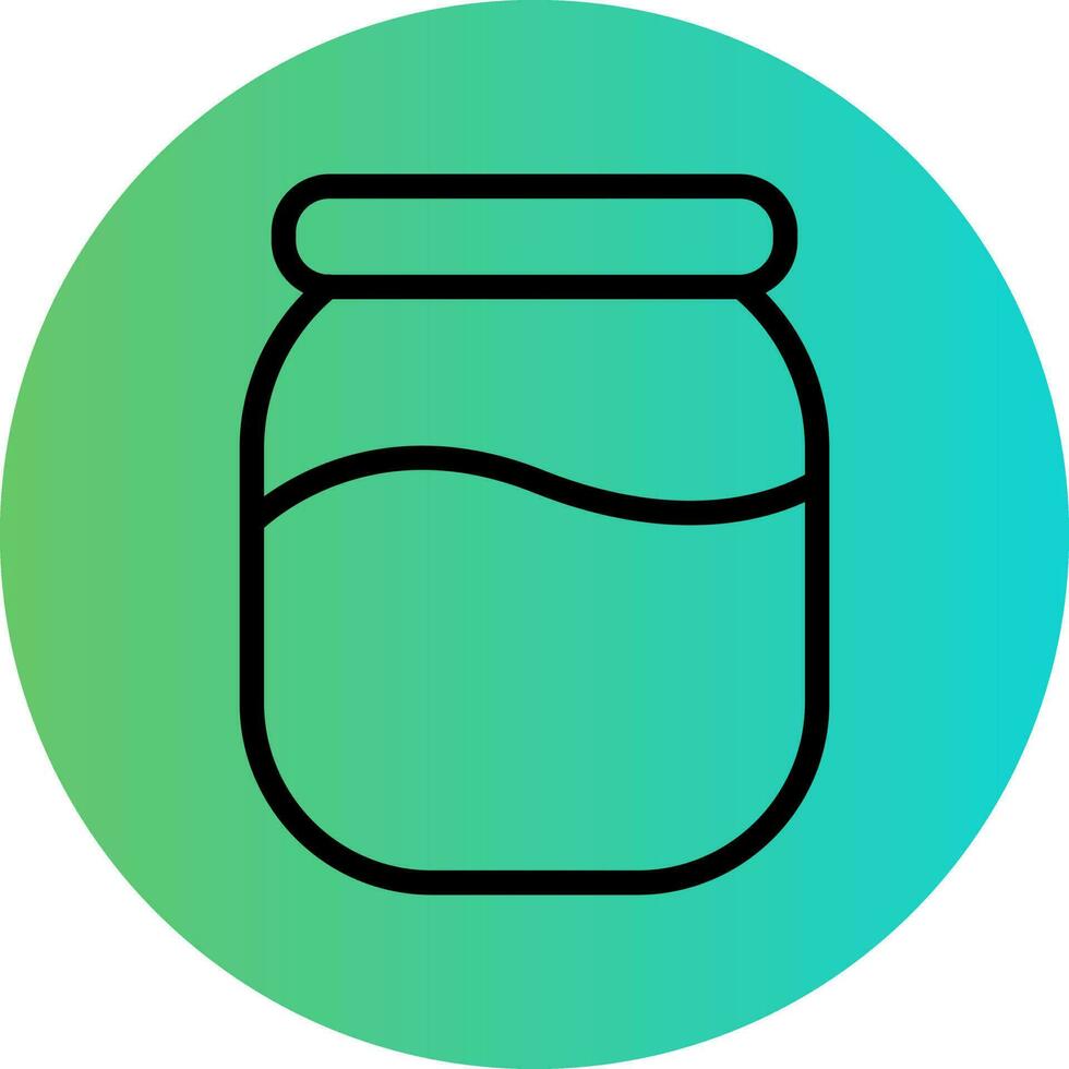 Honey Jar Vector Icon Design