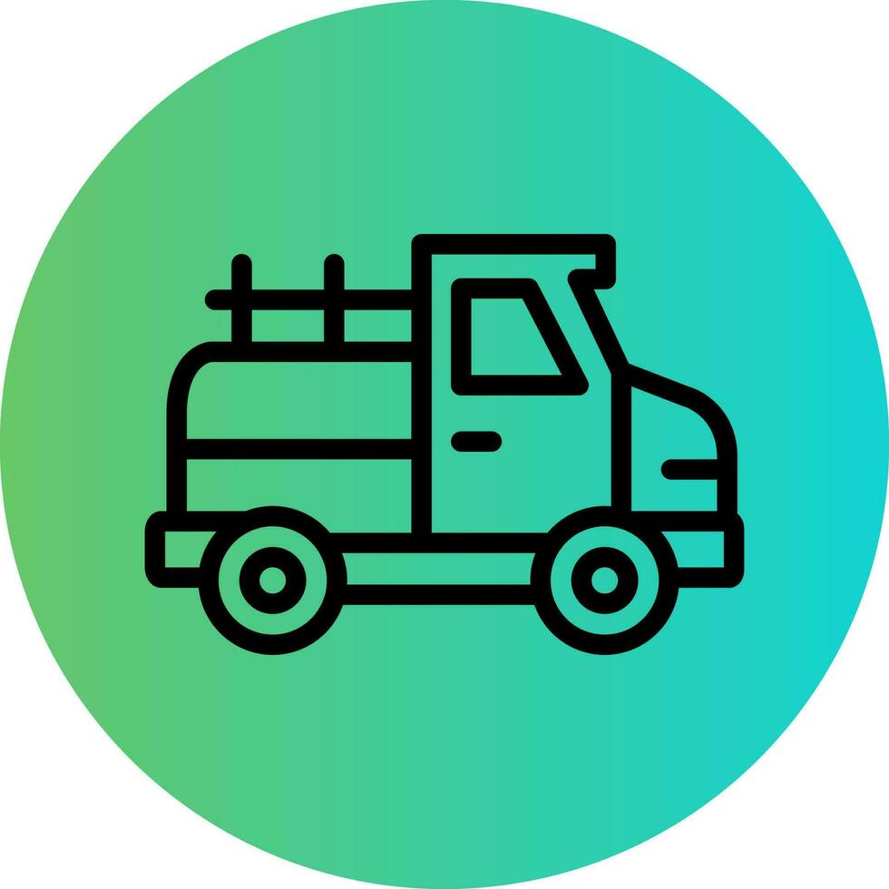 Pickup Truck Vector Icon Design