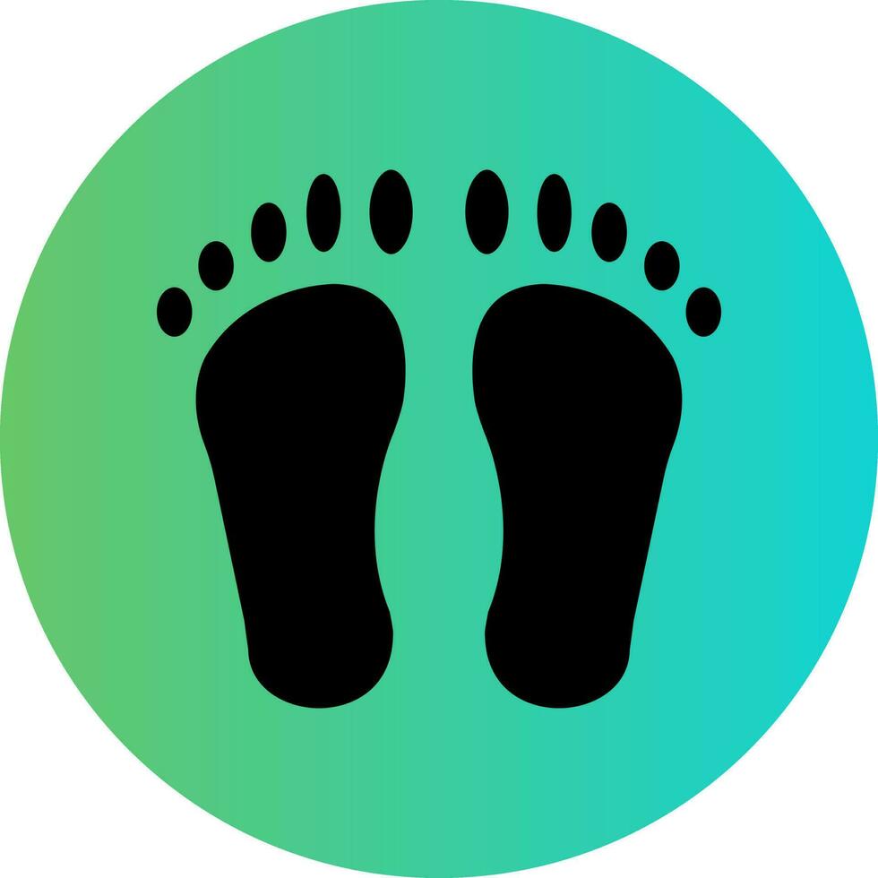 Footprint Vector Icon Design