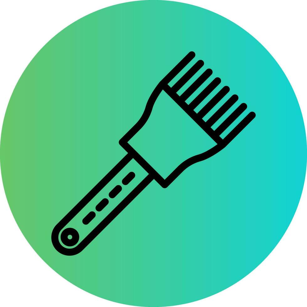 Basting Brush Vector Icon Design