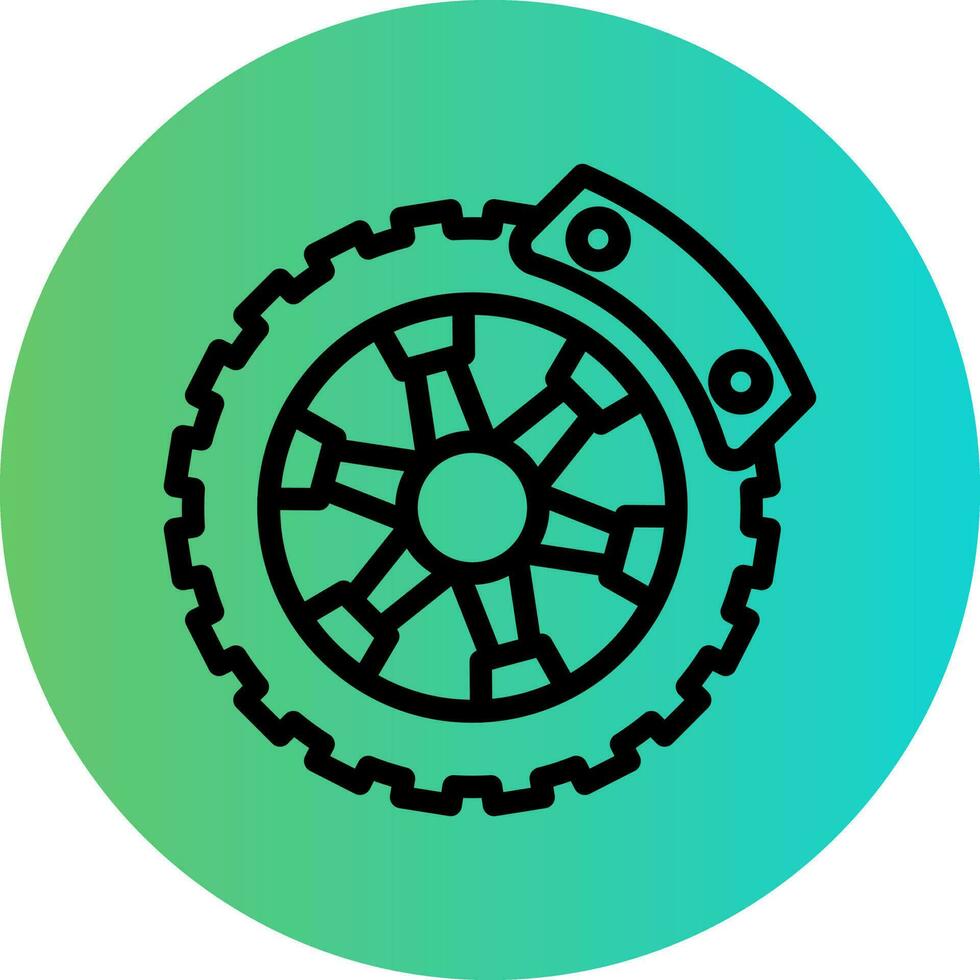 Brake Disc Vector Icon Design