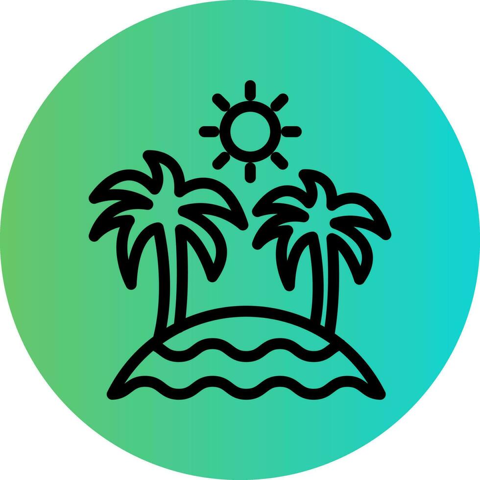 Beach Vector Icon Design