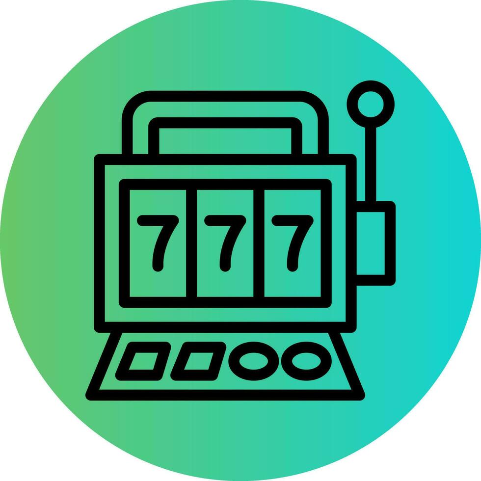 Slot Machine Vector Icon Design