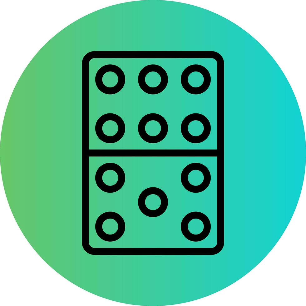 Domino Vector Icon Design