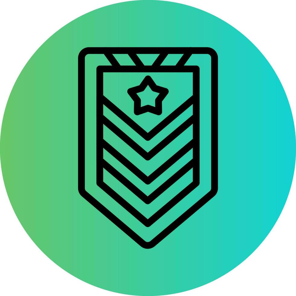 Army Chevron Vector Icon Design