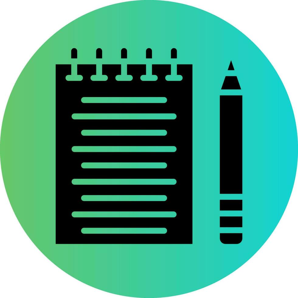 Taking Notes Vector Icon Design