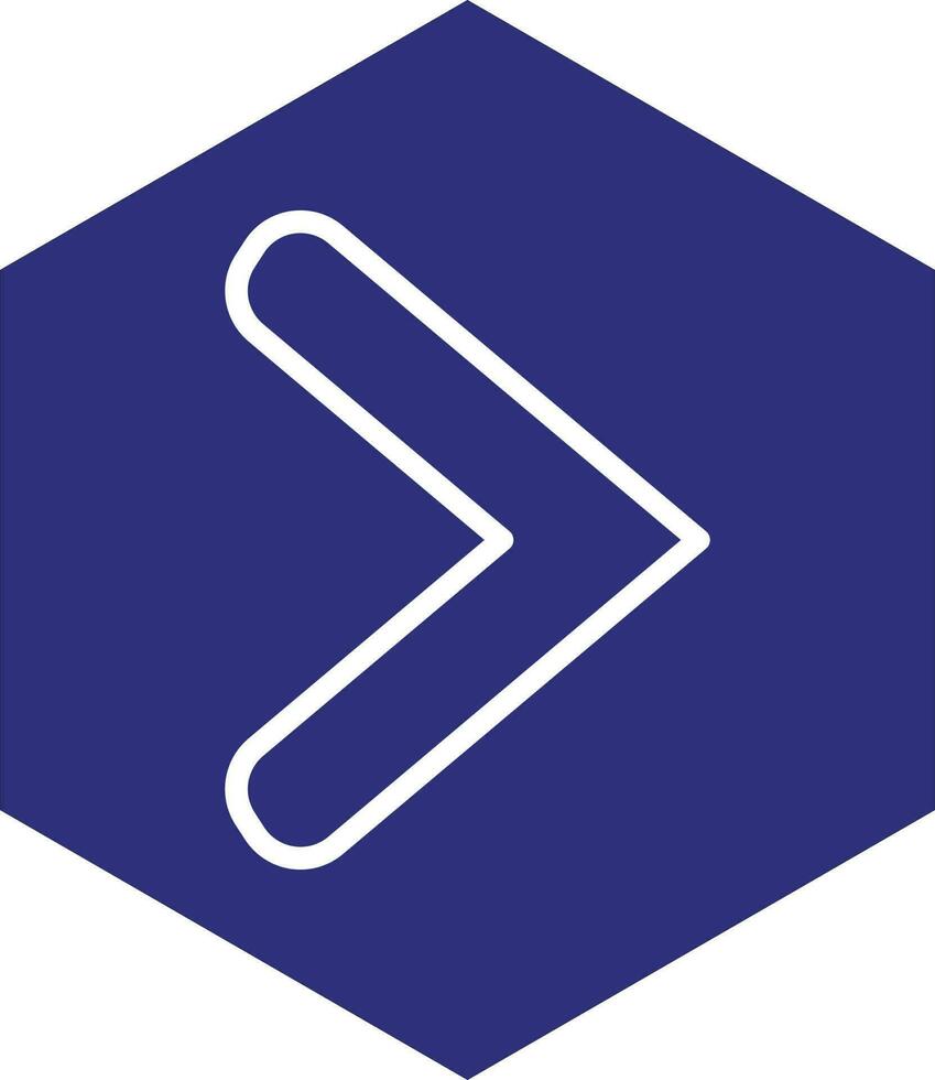 Right Chevron Vector Icon Design