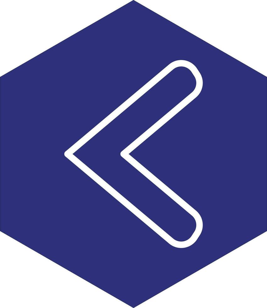 Left Chevron Vector Icon Design