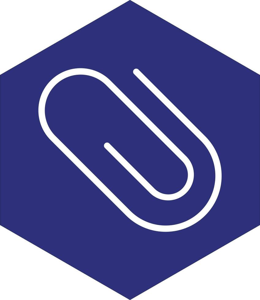 Paper Clip Vector Icon Design