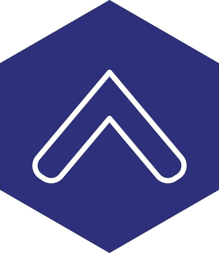 Up Chevron Vector Icon Design