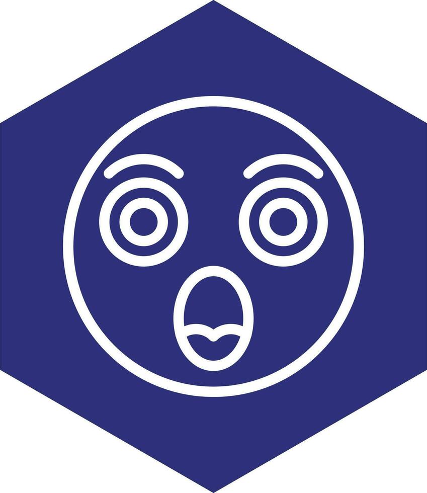 Shocked Vector Icon Design