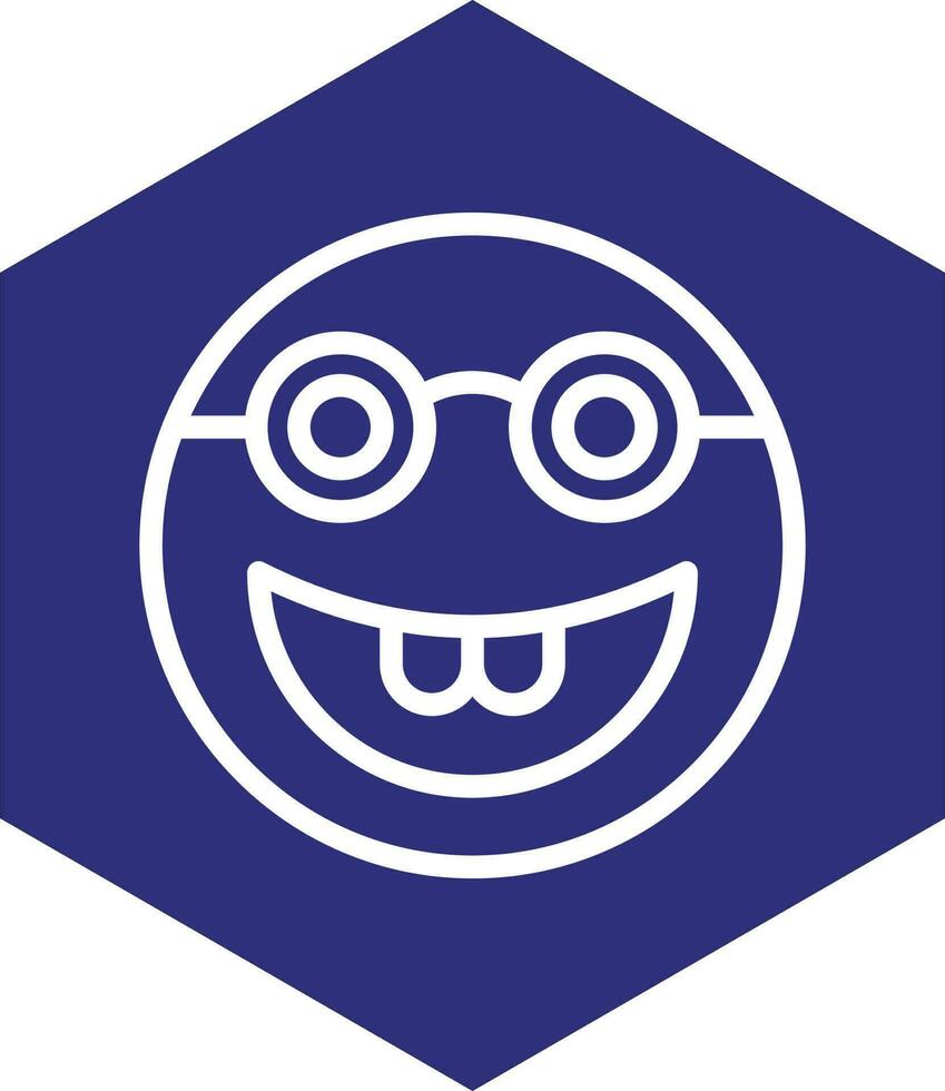 nerd vector icono diseño