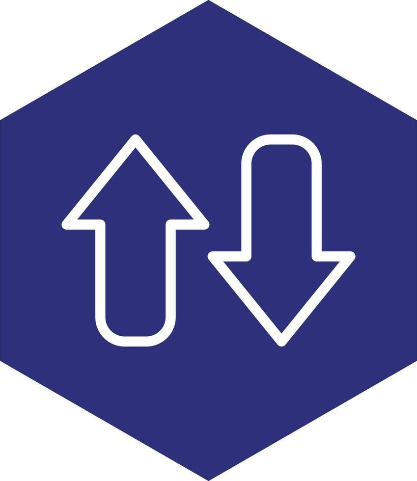 Opposite Arrow Vector Icon Design