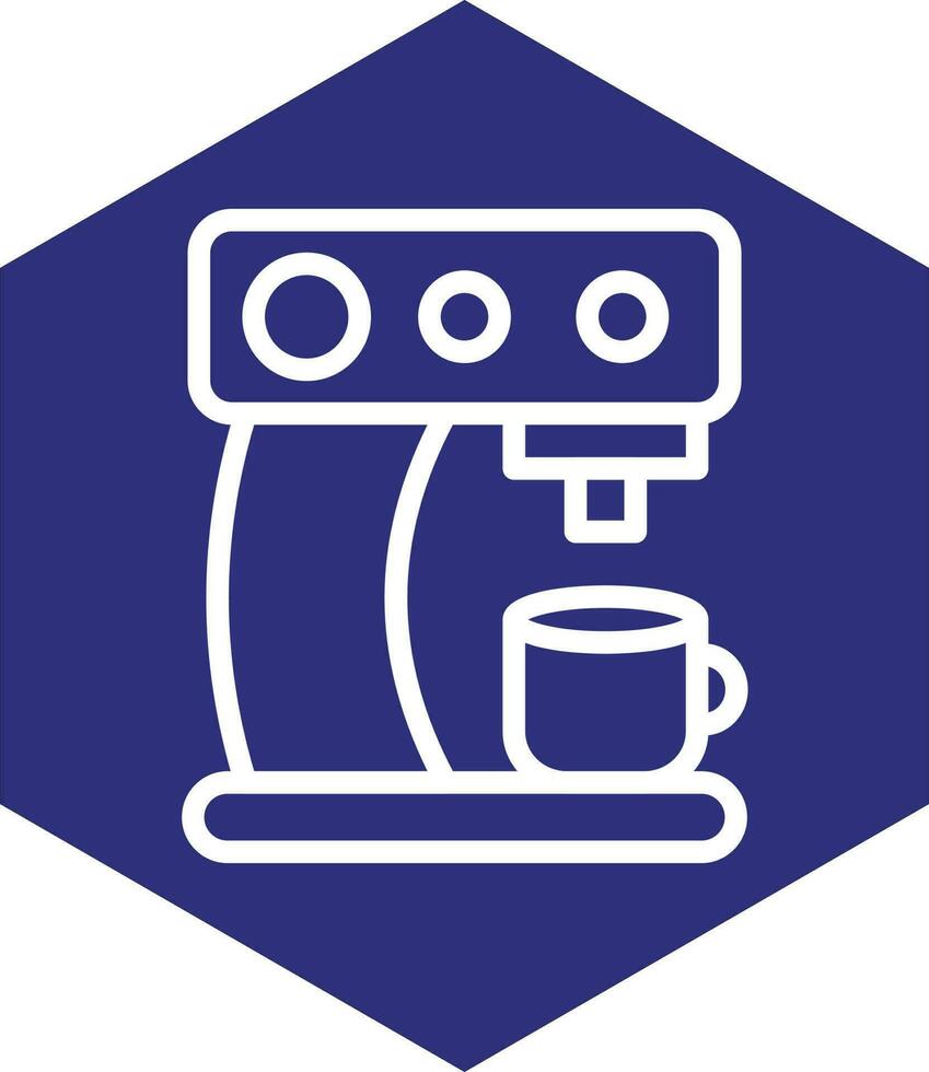 Coffee Machine Vector Icon Design