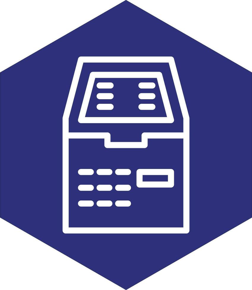 Atm Machine Vector Icon Design