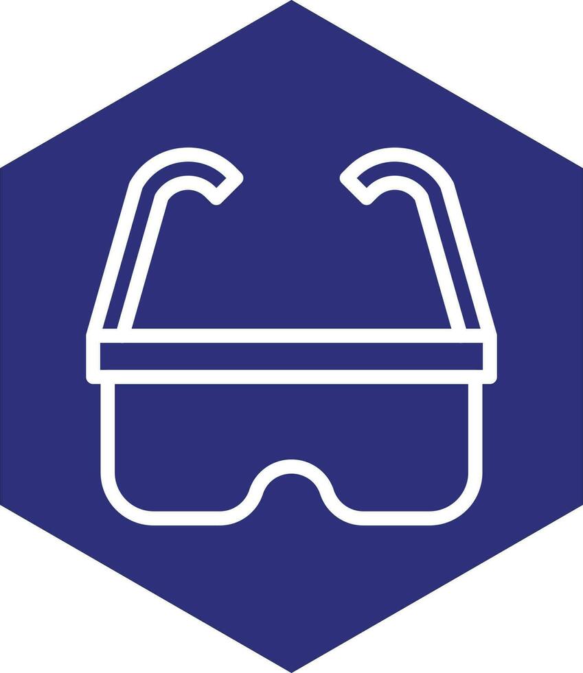 la seguridad lentes vector icono diseño