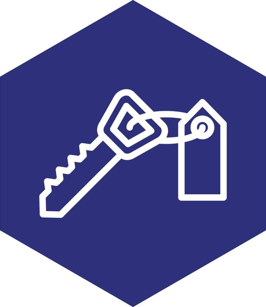 Room Key Vector Icon Design