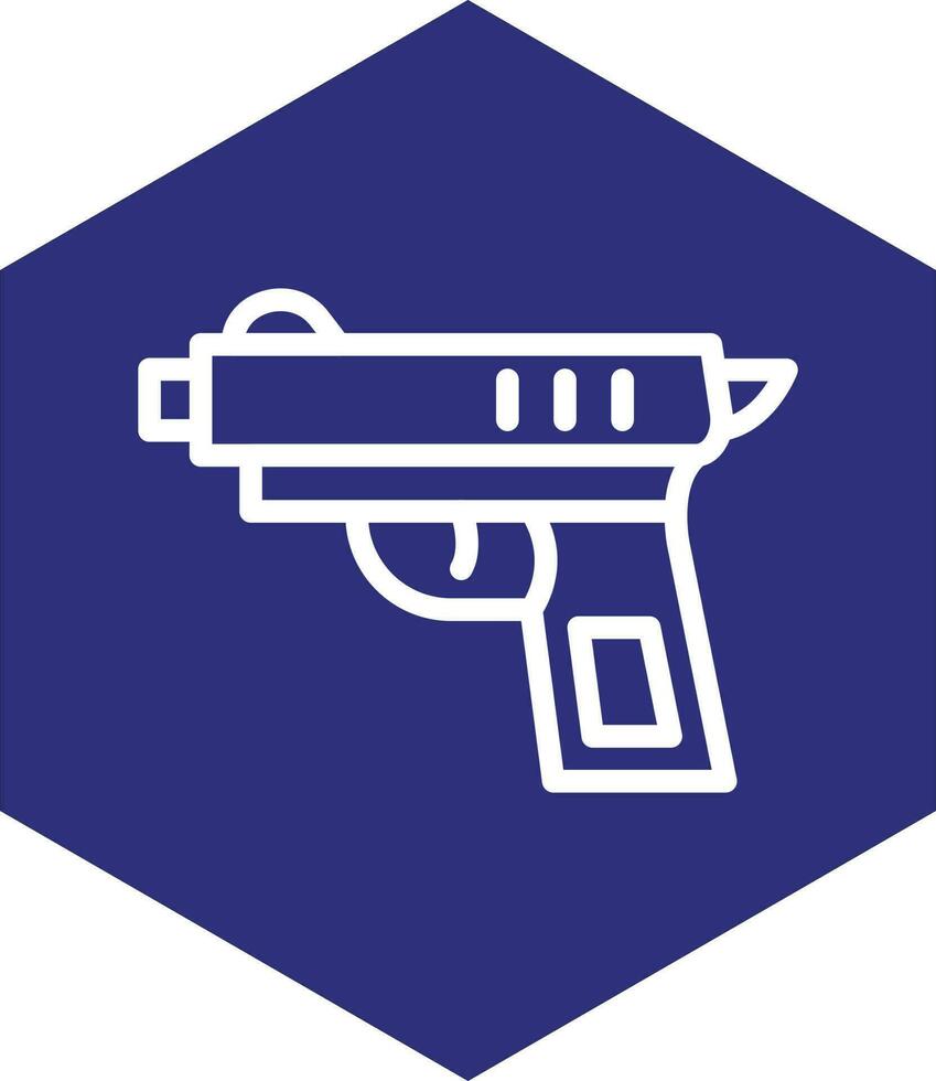 diseño de icono de vector de pistola