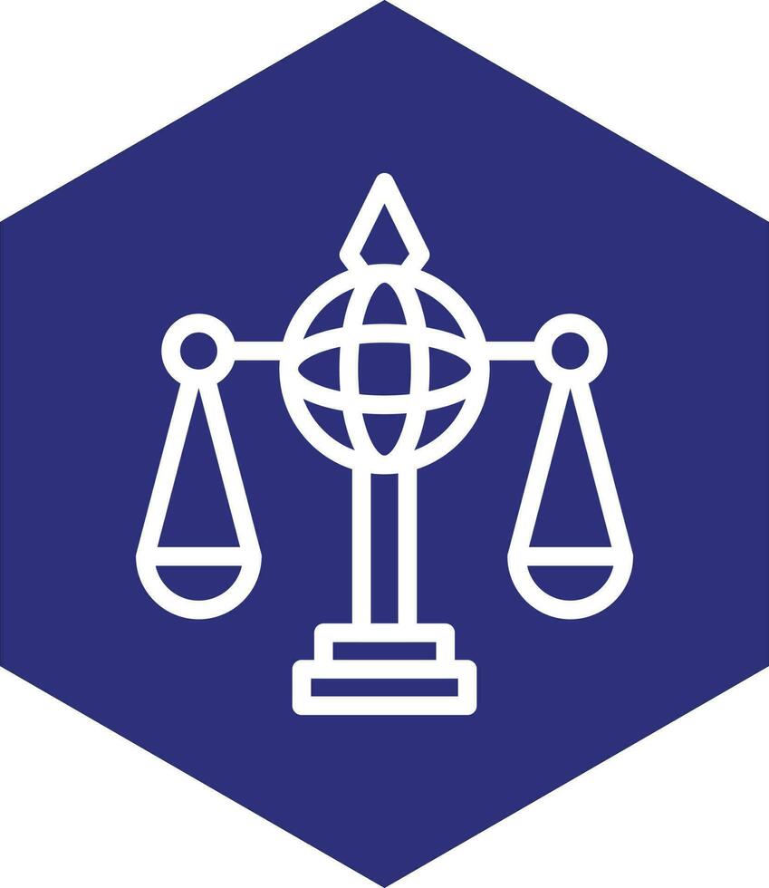 Global Law Vector Icon Design