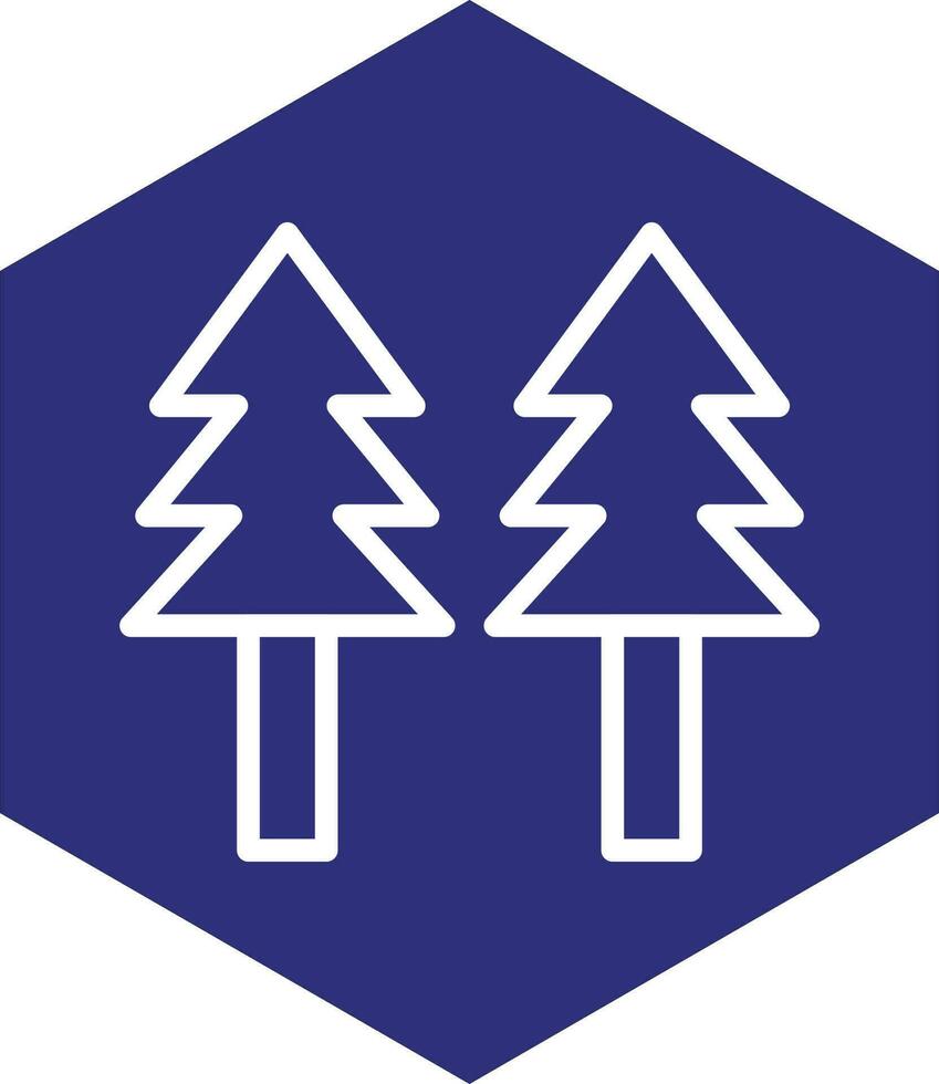Pine Tree Vector Icon Design