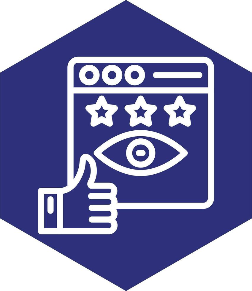 Impression Rate Vector Icon Design