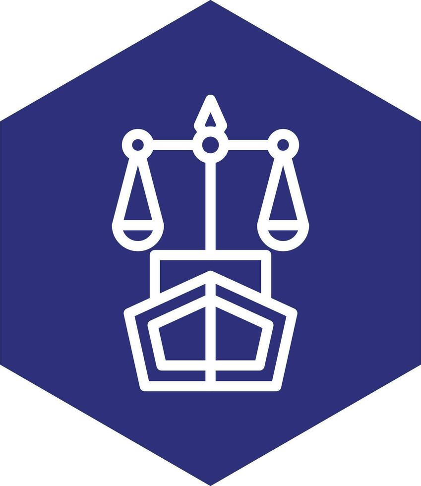 Maritime Law Vector Icon Design