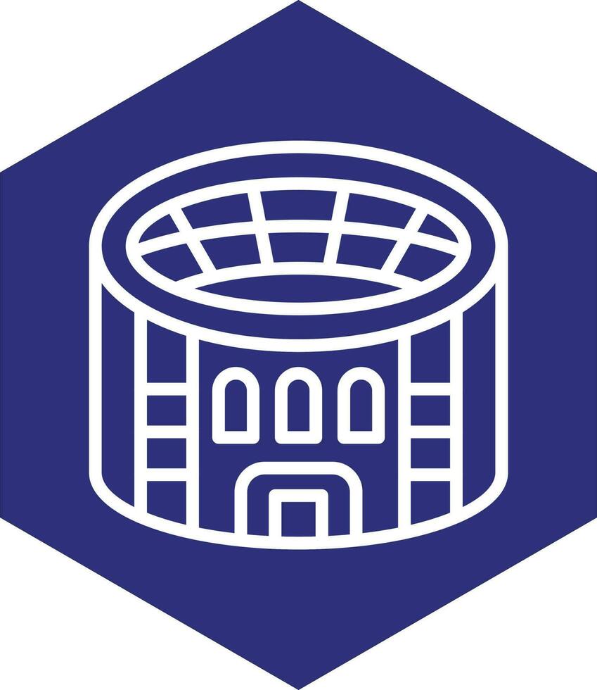 diseño de icono de vector de estadio