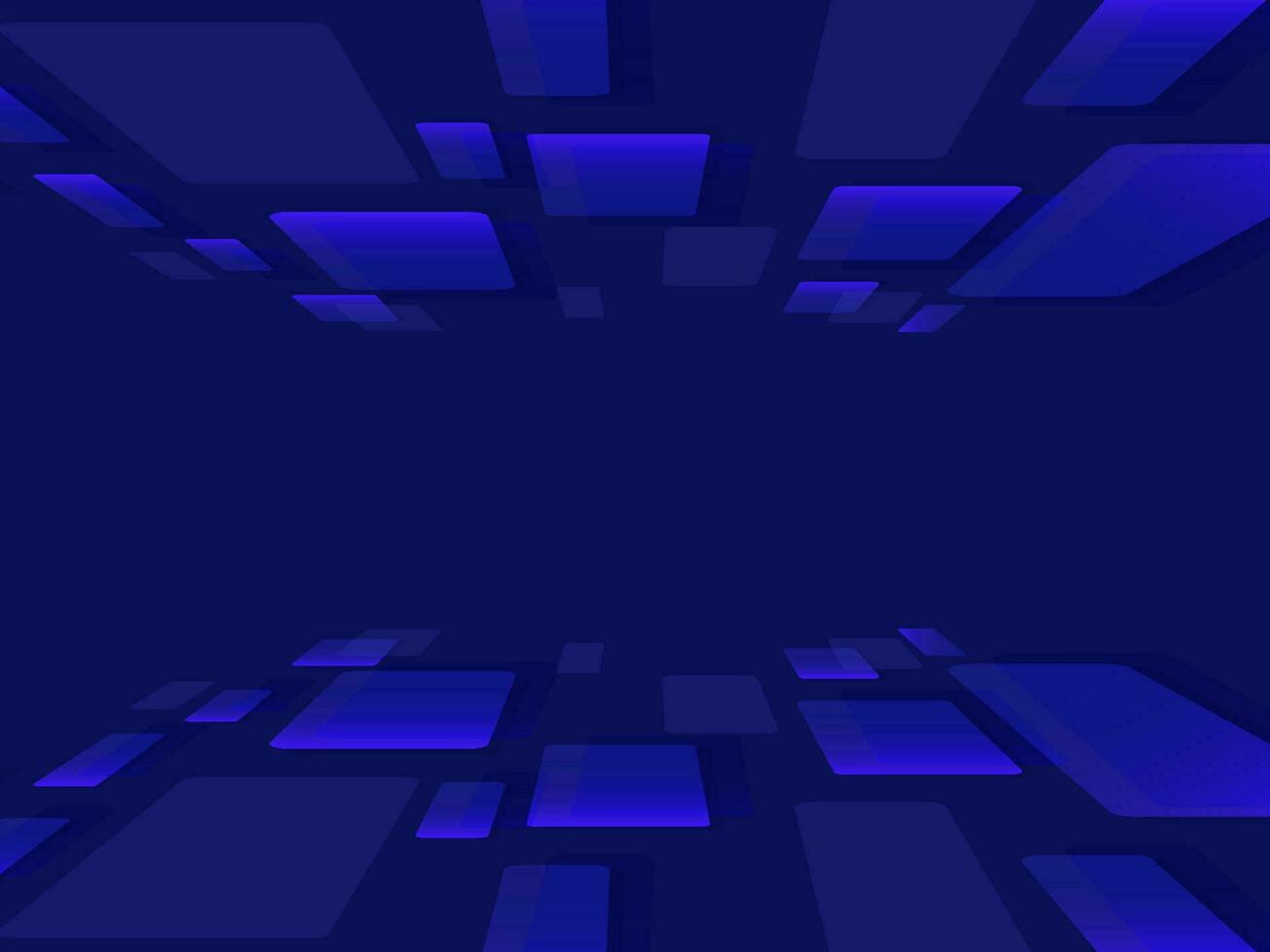 Abstract Geometric Surface Background In Blue Color. vector