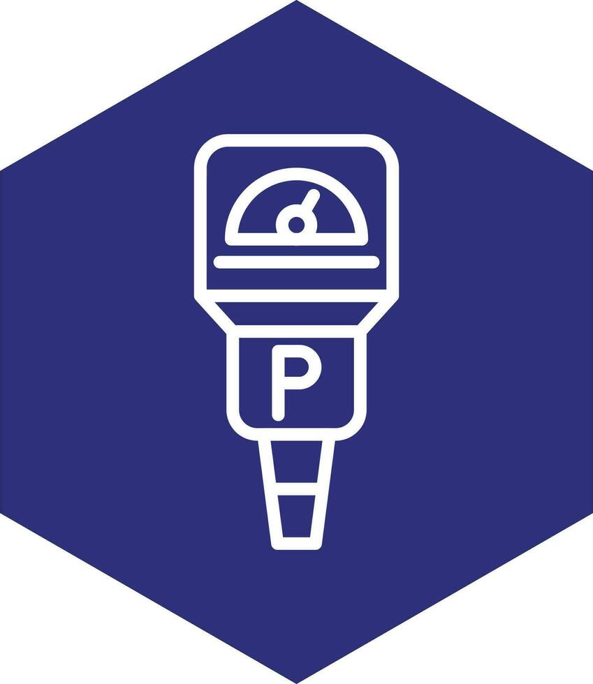 diseño de icono de vector de parquímetro