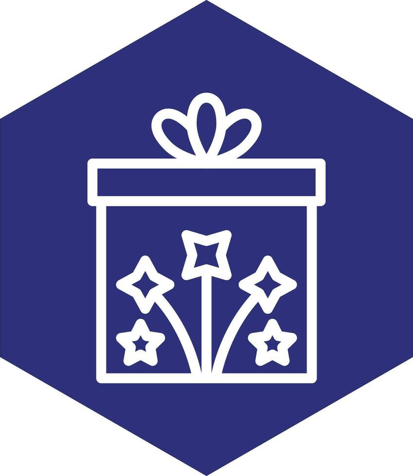 diseño de icono de vector de regalo de año nuevo