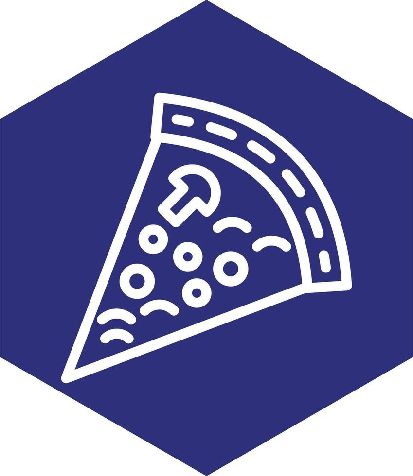 Pizza Slice Vector Icon Design