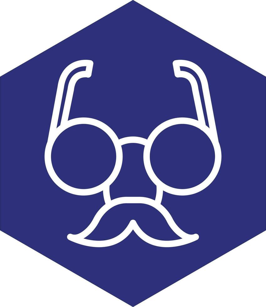 diseño de icono de vector de gafas divertidas