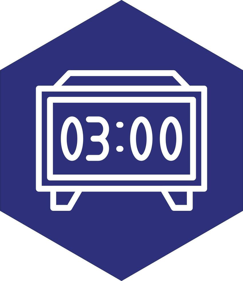 Digital Clock Vector Icon Design