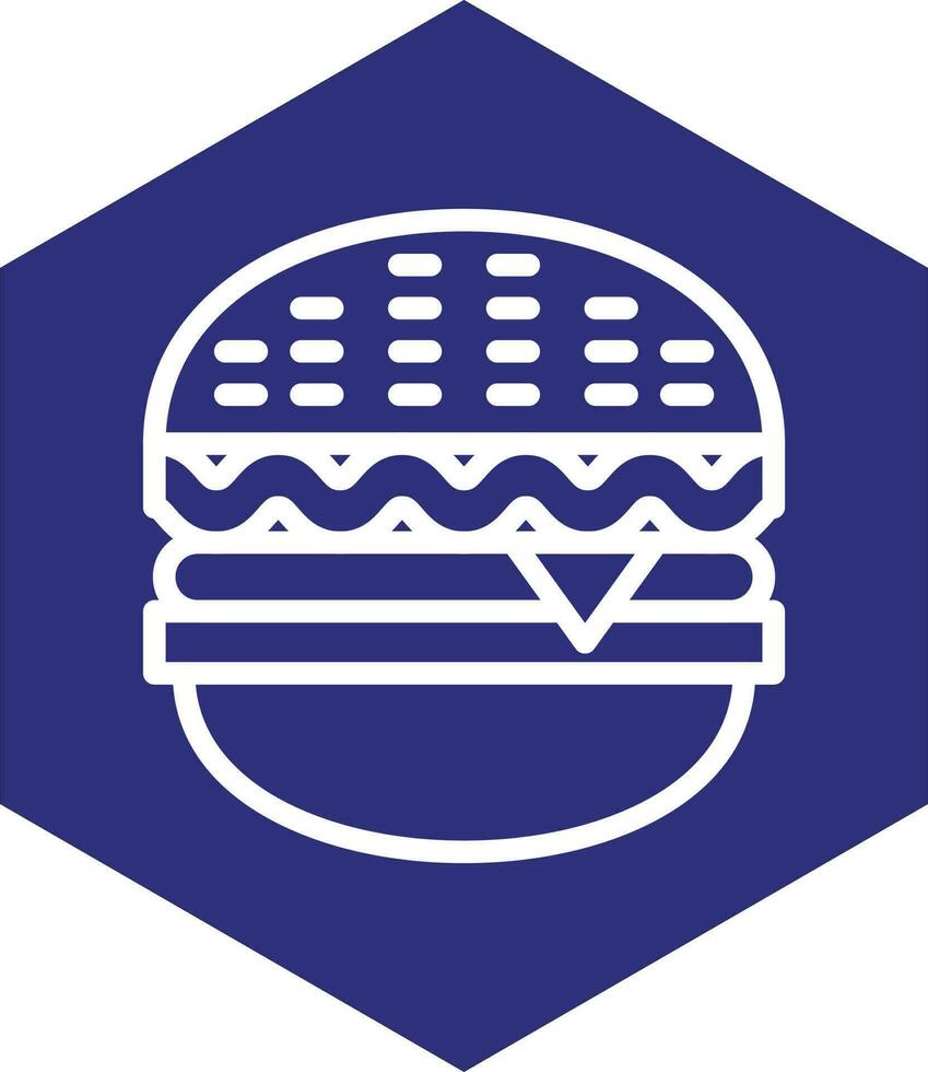 diseño de icono de vector de hamburguesa