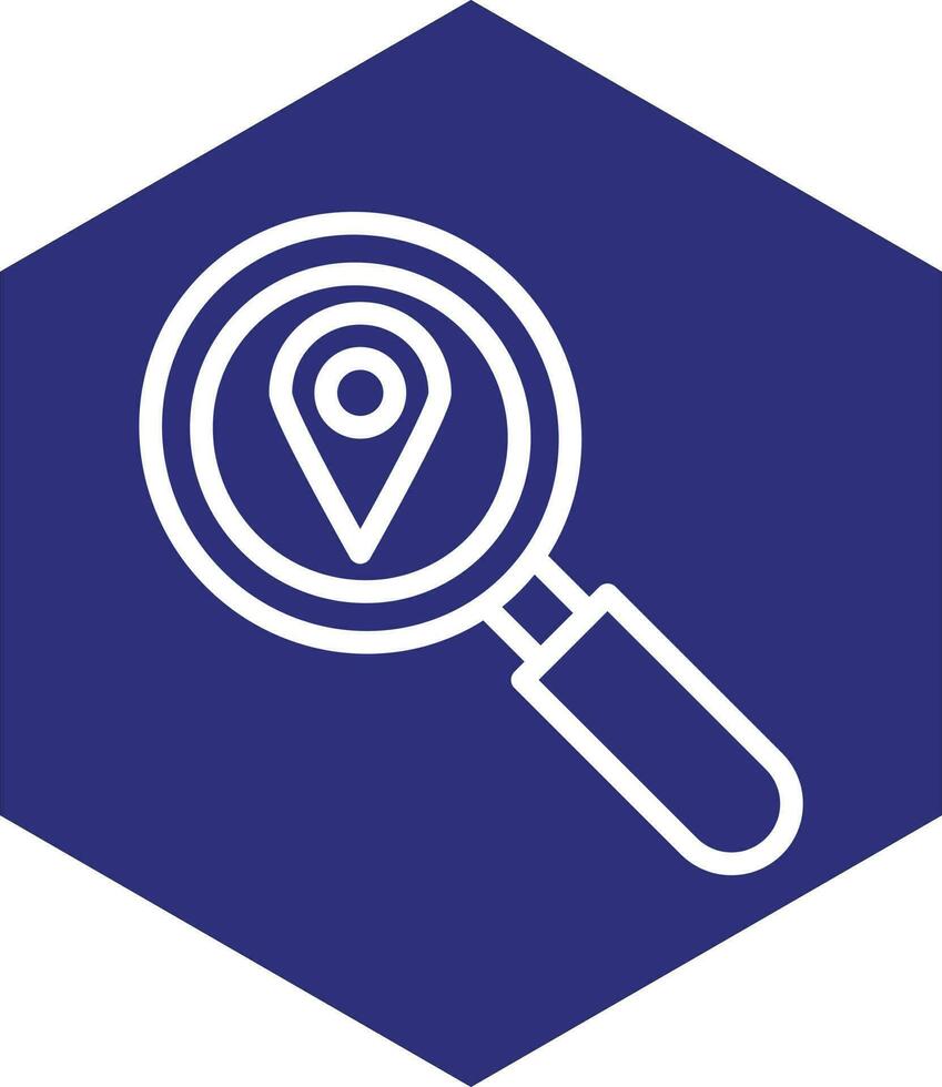 Search Location Vector Icon Design