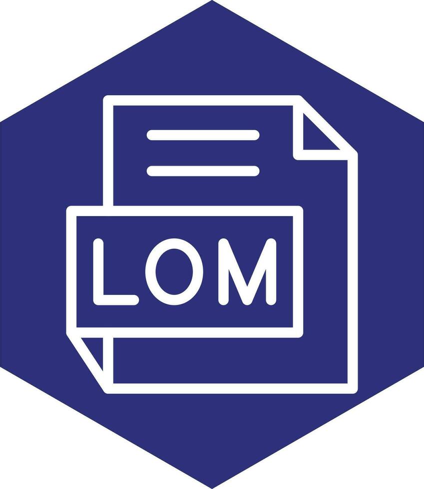 LOM Vector Icon Design