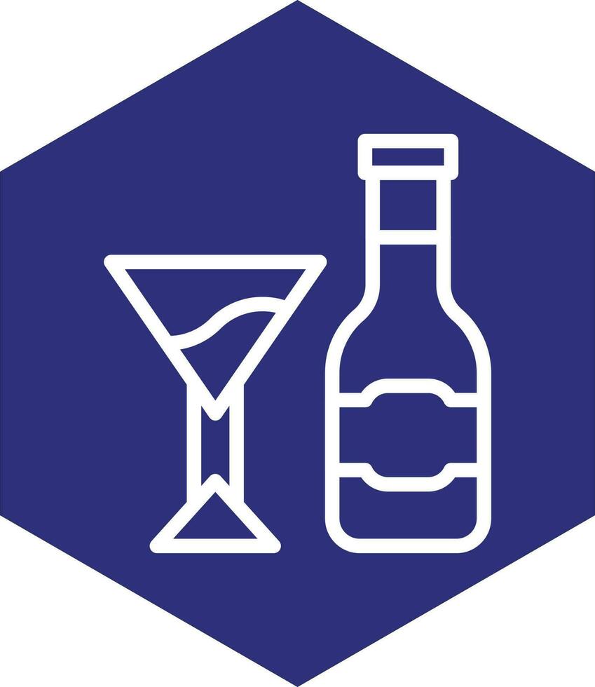 diseño de icono de vector de vino