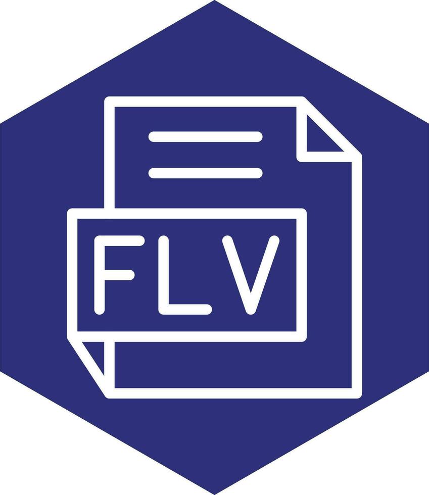 flv vector icono diseño