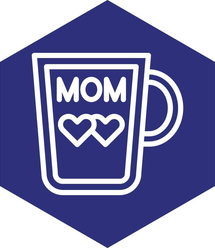 MOM Mug Vector Icon Design