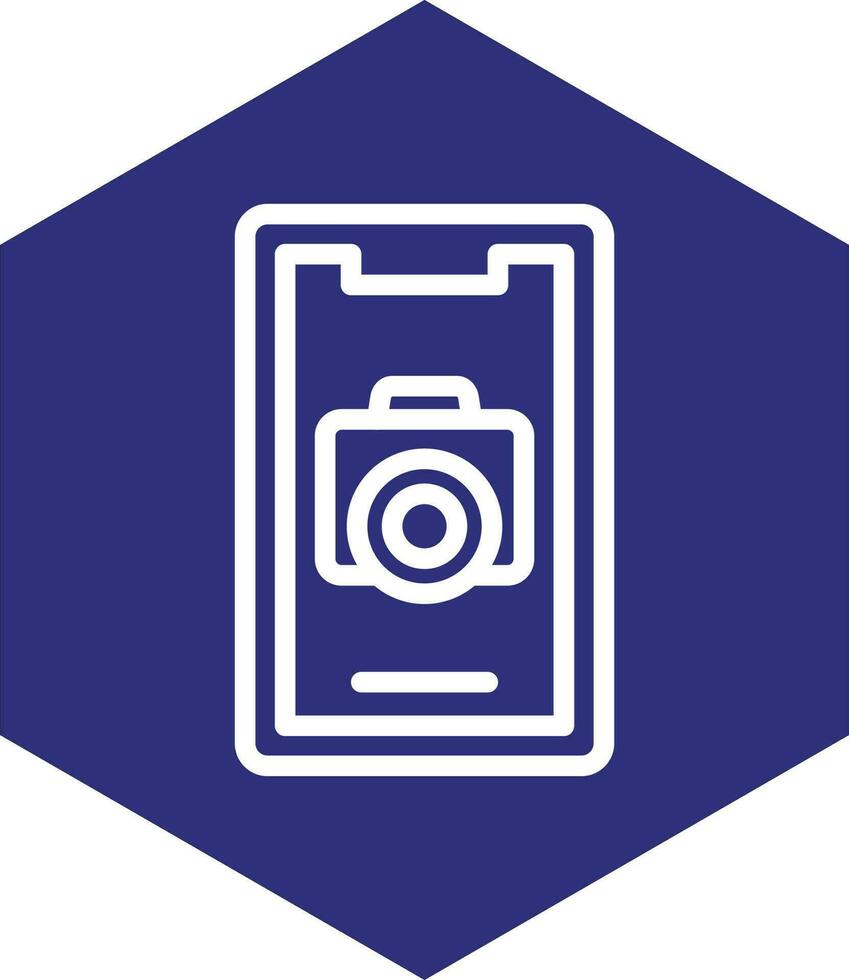 Mobile Camera Vector Icon Design