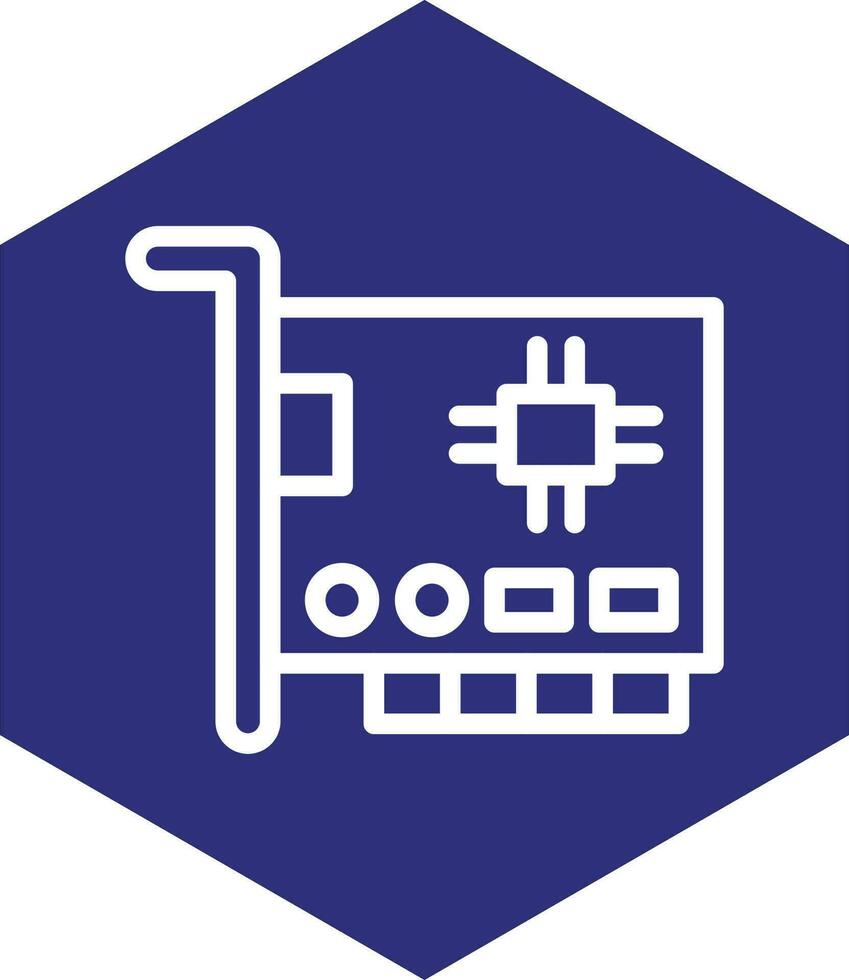 Network Interface Card Vector Icon Design