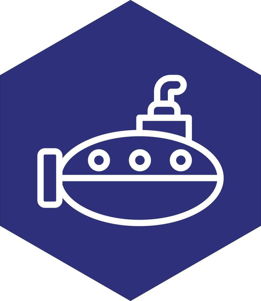 diseño de icono de vector submarino