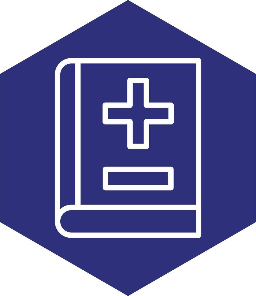 diseño de icono de vector de libro médico