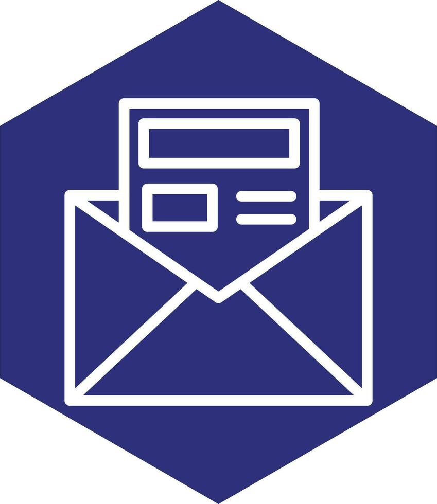 Newsletter Vector Icon Design