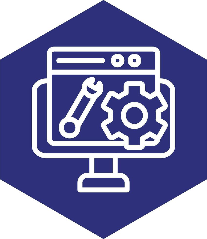 diseño de icono de vector de mantenimiento web